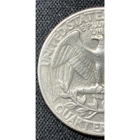 1966 Washington Quarter “Mafia-Strike" Eagle on Reverse & Rim Error on Obverse - Picture 12 of 16